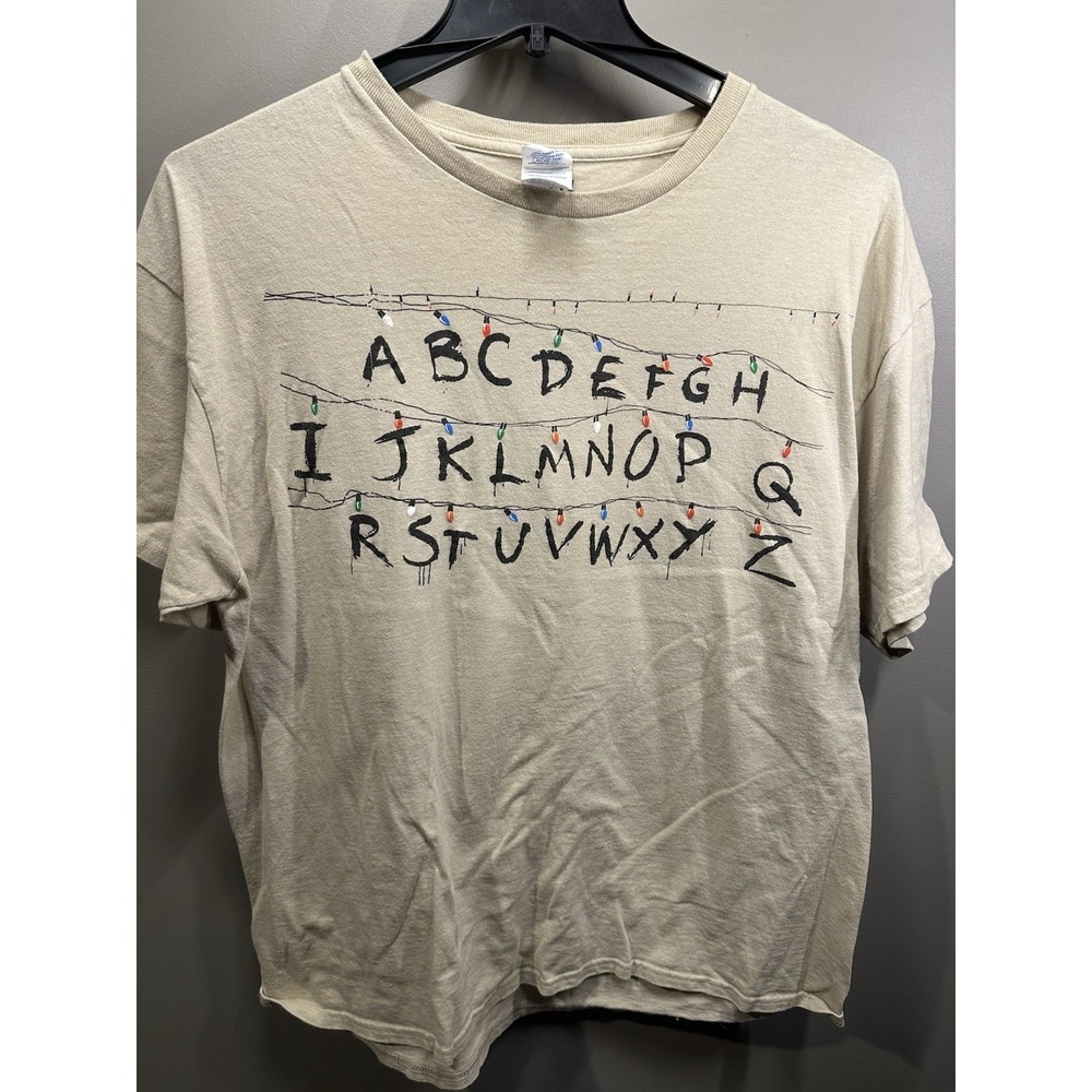 Rubies Stranger Things Netflix Alphabet Wall T Shirt Mens XL Horror Christmas